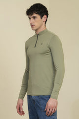 Full Sleeve Zipper Tshirt