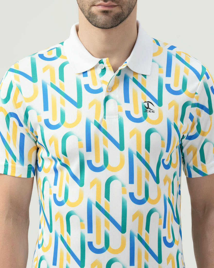 Printed Polo T-Shirt