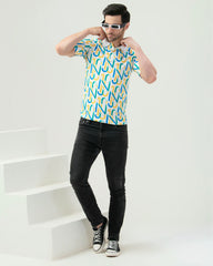 Printed Polo T-Shirt